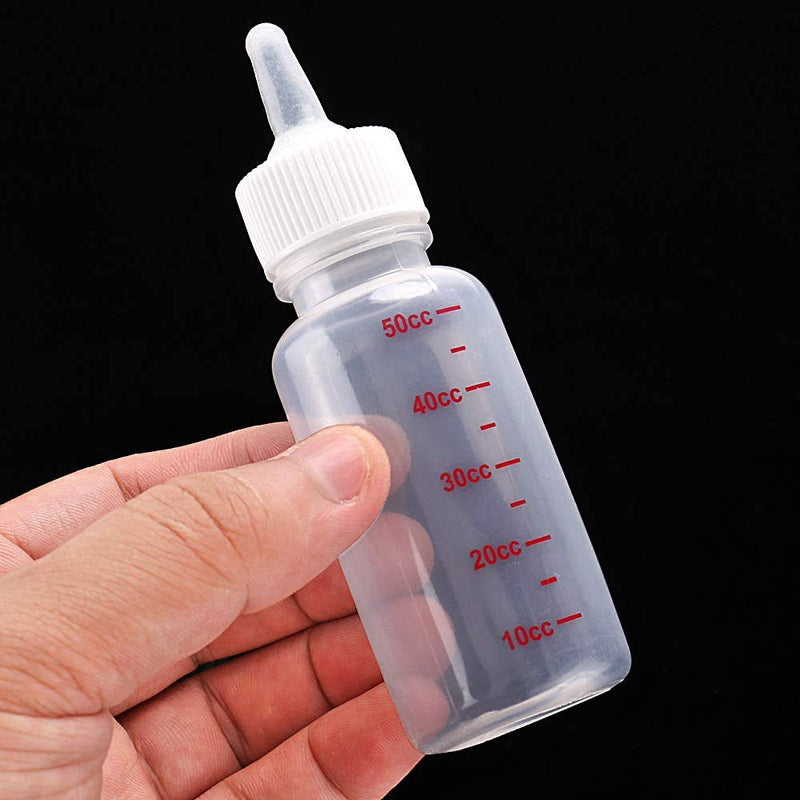 Xuanda Mini Pet Feeding Bottle and Syringes with Nipples for Small Cat Dog Animals (Model 5) - PawsPlanet Australia