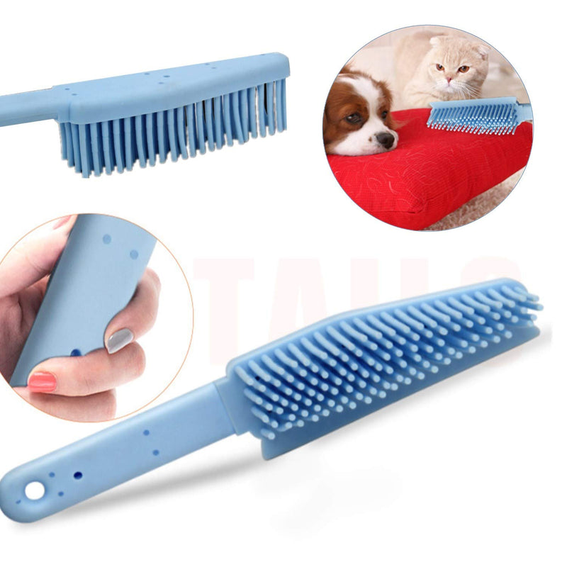 N\A 2 Pack Rubber Pet Hair Remover Brush 2 in 1 Multi-Use Dog Brush Pet Hair & Lint Remove Brush for Carpets Car Furniture Leather - PawsPlanet Australia
