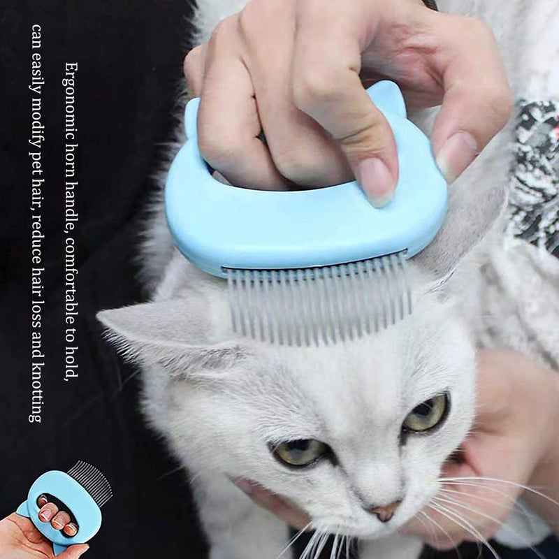 XYDZ Cat Brush, Soft Cat Comb, Massage Comb, Long Hair Short Hair Pet Comb, Massage Comb For Pets Cats Dogs Shell Comb Relaxing Comb Grooming Hair Removal Cleaning Brush - PawsPlanet Australia