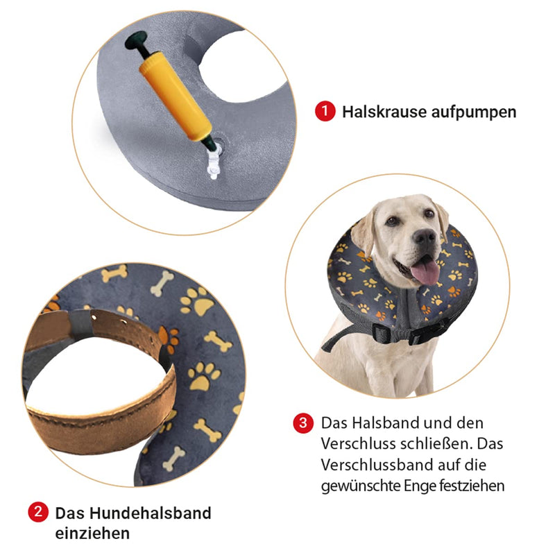 Neck collar for dogs and cats, dog collar leak protection, neck collar soft after surgery, protective collar various sizes, collar for dogs and cats (XL) XL - PawsPlanet Australia