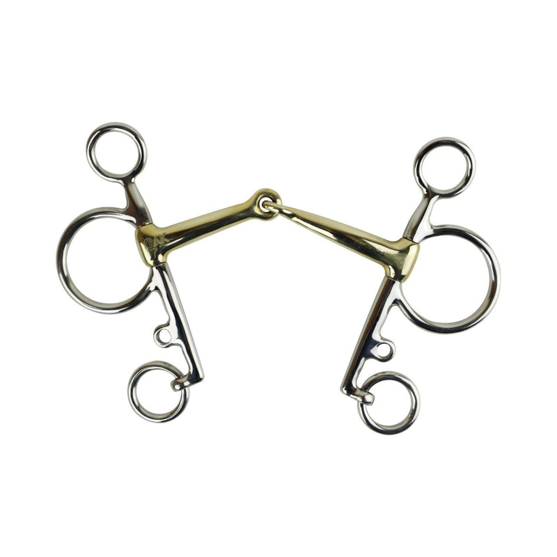 AK Pelham Horse Riding Bits with Single Joint with German Silver Mouthpiece AKRS-2613 (5.50'', German-Silver) 5.50'' - PawsPlanet Australia