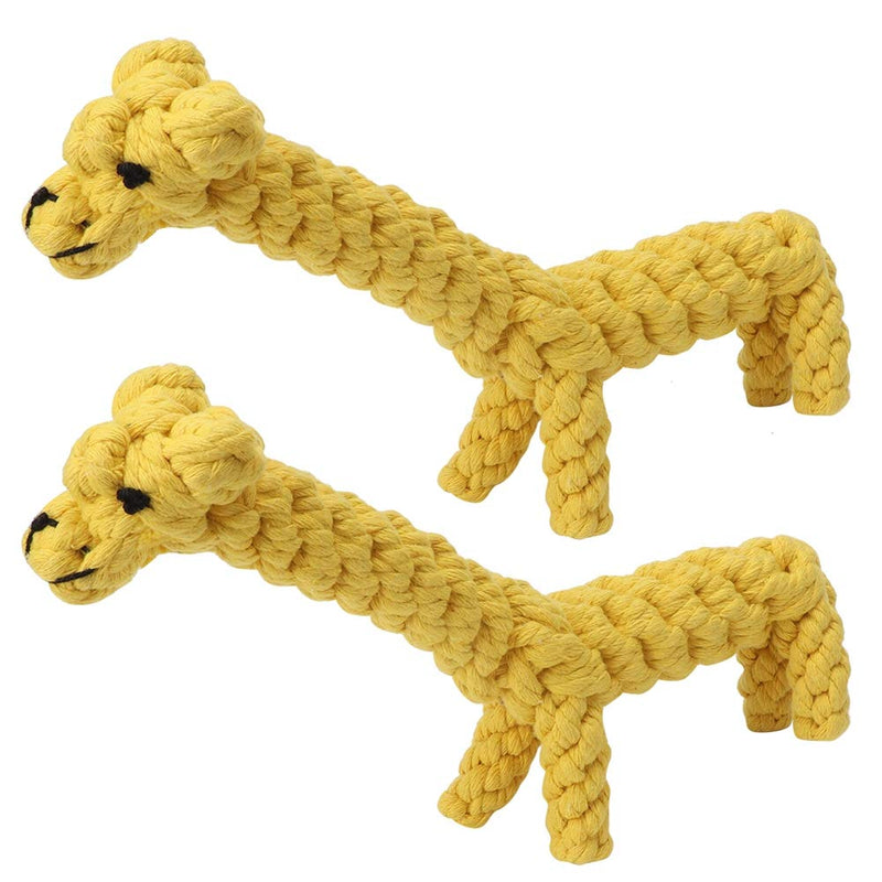 Cotton Dog Toy, 2Pcs Pet Chew Toy, Biting Cleaning Protection for Pet Dog Teeth Cat Dog,Puppy Chew Toy - PawsPlanet Australia