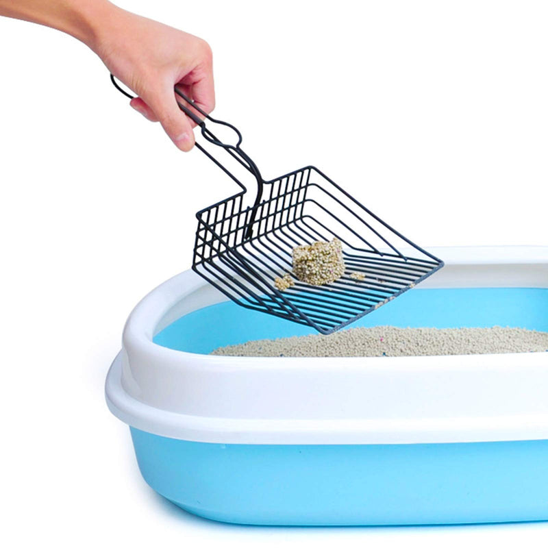 NANAOUS Spray Large Metal Instant Filter cat Litter Scoop cat Supplies pet,13.2 x 5.7 IN Non-Stick Cat Litter Scoop with Foam Handle, Durable Coated Metal Litter Scooper with Deep Shovel - PawsPlanet Australia