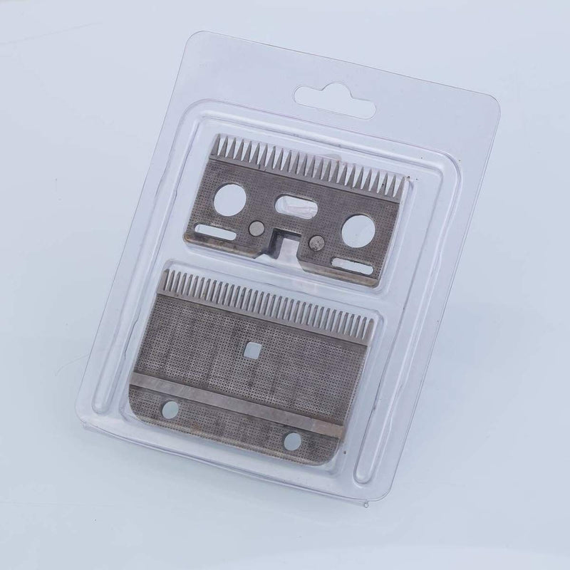 TAKEKIT Horse Clippers Replacement Blades, Detachable Universal Blades for Professional Horse Grooming Clippers, Top and Bottom, Stainless Steel, 35-Teeth - PawsPlanet Australia