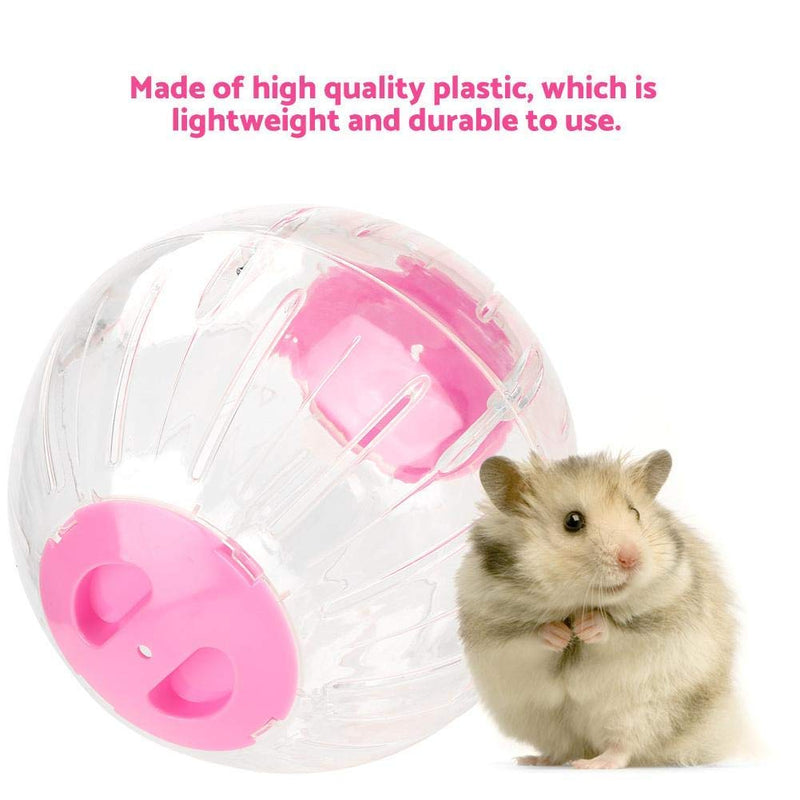 HEEPDD Hamster Ball, Plastic Hamster Exercise Running Ball Small Animal Jogging Ball Toy for Gerbils Dwarf Hamsters Syrian Hamsters 18.5cm/7.3in(Large Pink) - PawsPlanet Australia