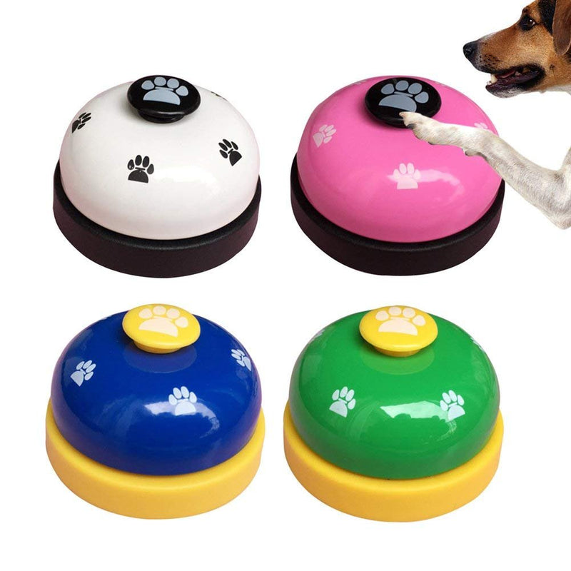Joofanda Pets Training Bell 2 Pack Potty Training Bell Chromed Polished Stainless Steel with 2 Free Non-Slip Silicone Pad for Dog Bell, Service Bell, Desk Call - PawsPlanet Australia