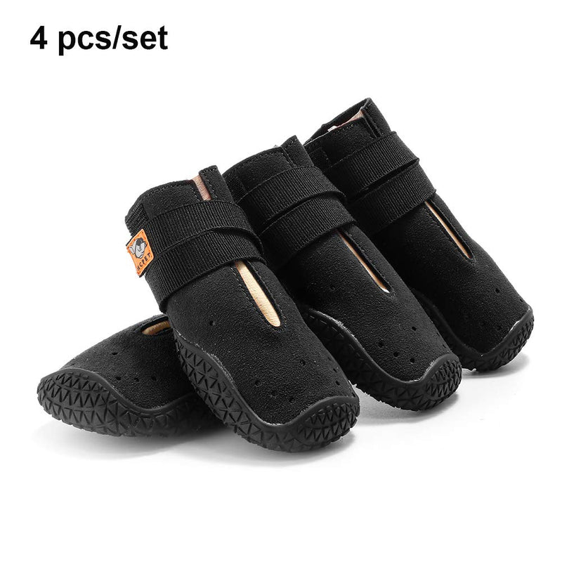 [Australia] - PETSIMTO 4 PCS of Waterproof Non Slip Hot Pavement Dog Booties for Hardwood Floors Dog Boots,Dog Shoes Indoor Outdoor Comfortable 1#(width 4cm) 