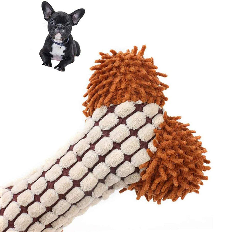 3 Pieces Stuffed Squeaky Dog Chew Toy,Plush Bone Toys,Durable Bone Shape Puppy Training Toy,Suitable for Small and Medium Sized Dog Plush Toys Chewing Toy Set - PawsPlanet Australia