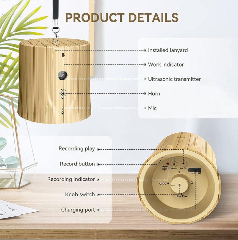 Anti-bark device, ultrasonic dog repeller trainer device, stop bark anti-barking agent with recording playback, safe effective dog barking deterrent outdoor for large medium small dogs - PawsPlanet Australia
