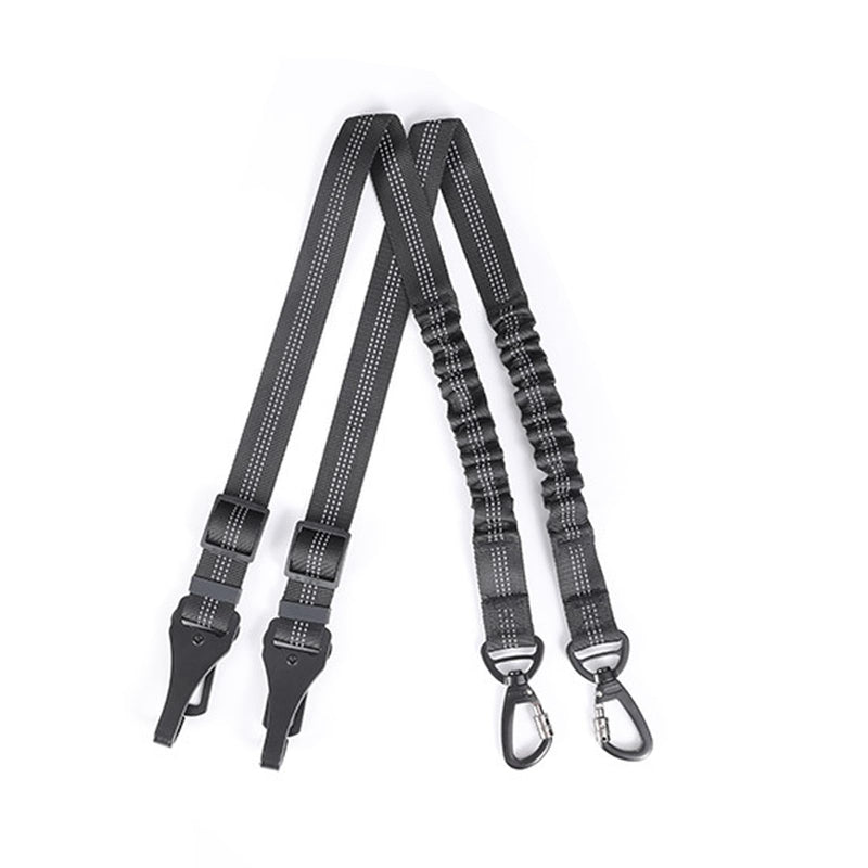 2 Pack Dog Car Seat Belt, 54-90cm Durable Dog Car Harness, 360 Degree Swivel Attachment, Headrest Dog Car Seat Belt, Dog Buckle, for Dogs, Cats and Pets(Black) black - PawsPlanet Australia