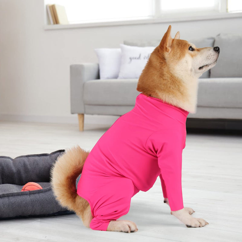 Due Felice Dog Recovery Onesie Anti Shedding Suit Full Coverage Pet Surgical Bodysuit After Surgery Wear Cone E Collar Alternative Anxiety Calming Shirt for Female Male Dog (X-Small, Pink) X-Small - PawsPlanet Australia