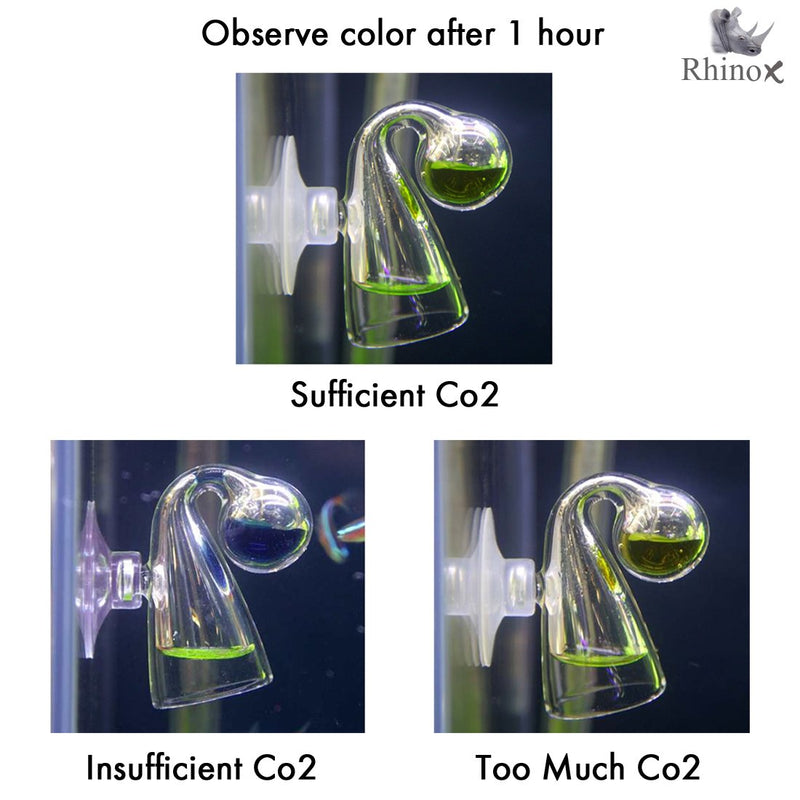 [Australia] - Rhinox Co2 Indicator Solution, 0.5 Ounce, Glass Drop Checker Replacement Solution for Aquarium, Keep CO2 Levels Consistent, Easy to use Regent, Keep Plants and Fish Healthy, 2 Pieces 