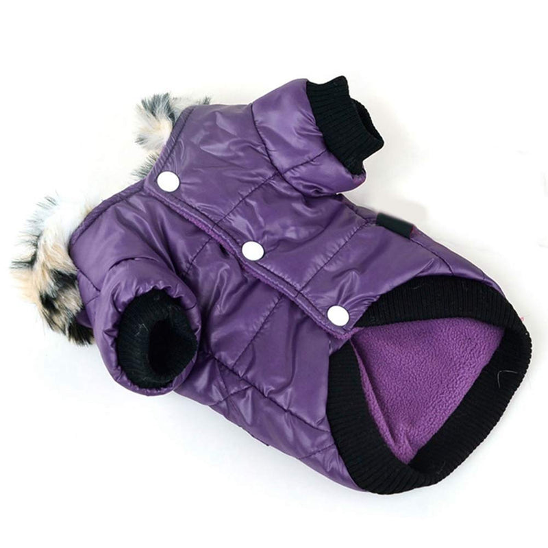 Balai Small Dog Faux Hoodie Thick Jacket Pet Puppy Waterproof Warm Coat Clothes for Small Breed Dog Like Chihuahua XXL - PawsPlanet Australia