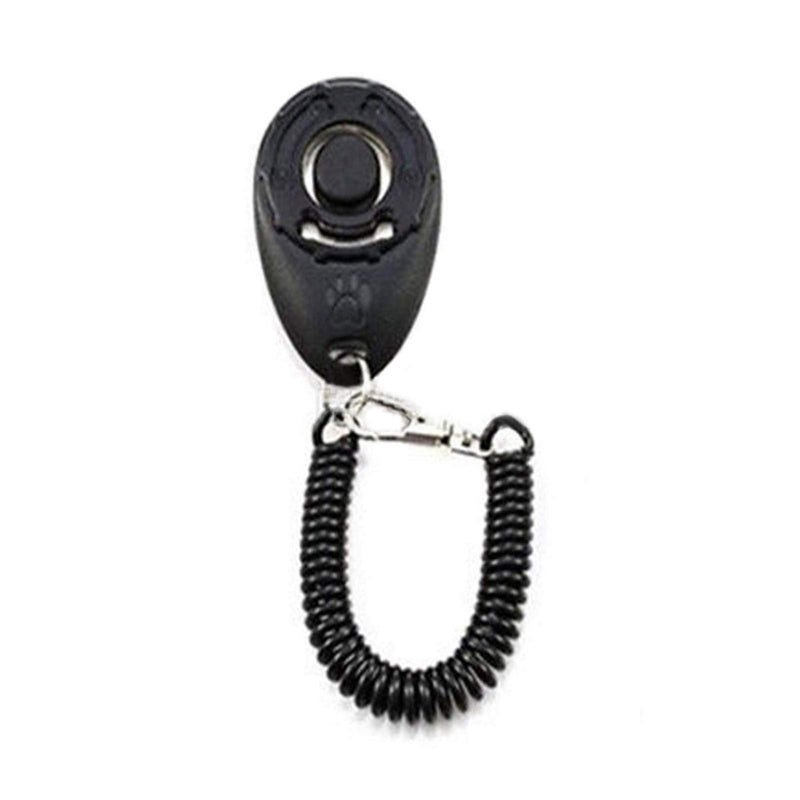 MOVKZACV Dog Training Clicker Big Button Dog Clickers Portable with Wrist Strap - Pet Training Clickers for Dogs Cats Puppy Birds Horses Black - PawsPlanet Australia