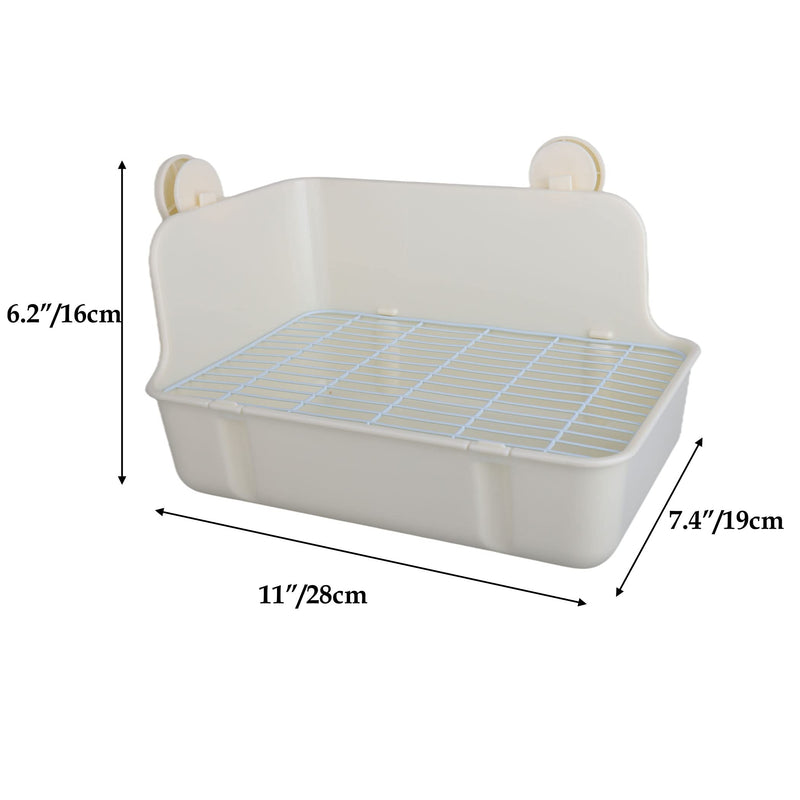 RUBYHOME Potty Trainer Corner Litter Box Pet Pan Bedding Small Animal, Rabbit Hamster Guinea Pig Ferret Gerbil Chinchilla - PawsPlanet Australia