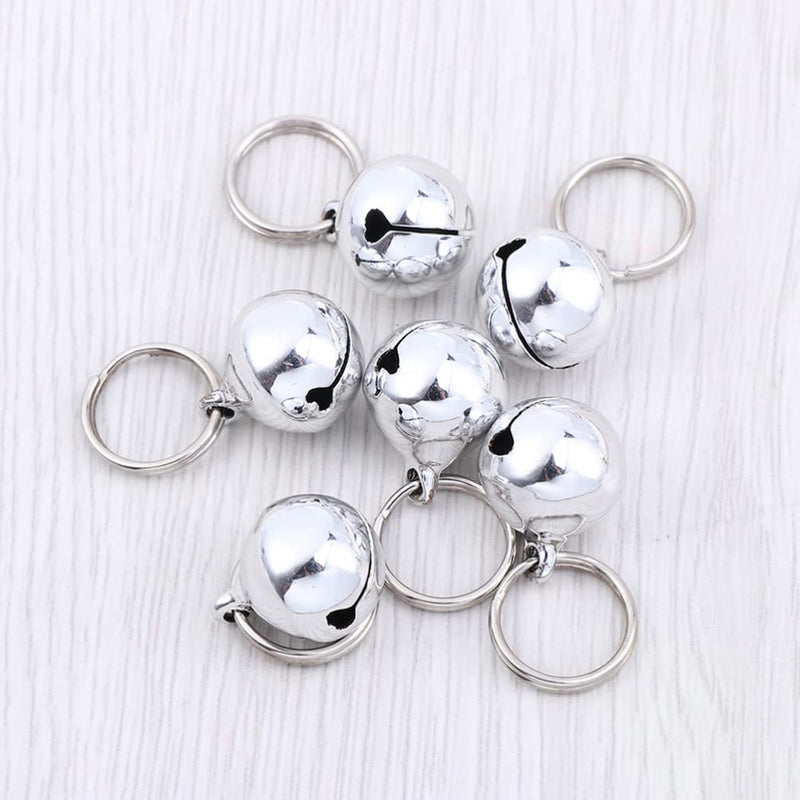 Balacoo Pet Bells 10pcs Cat Dog Bells Pet Collar Accessories Pet Training Bells for Kitten Collars Puppy Collars Silver - PawsPlanet Australia