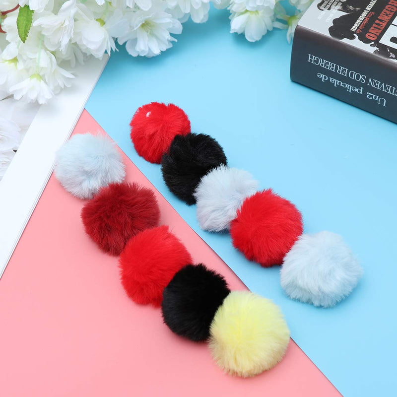 POPETPOP set of 10 pom-pom balls for cats in assorted colours, soft cat toy balls, 4 cm - PawsPlanet Australia