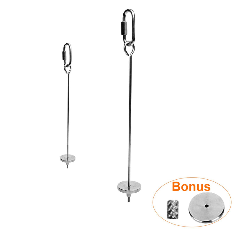 [Australia] - Bird Food Holder, Bird Feeder Toy, Bird Small Animal Fruit Vegetable Holder Stainless Steel Vegetable Skewer Foraging Hanging Food Feed Treating Tool for Parrots Cockatoo Cockatiel 2 Pcs 