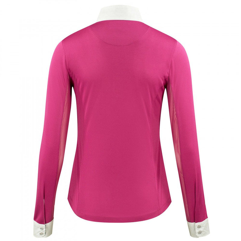 Horze Crescendo Blaire L/S Show Shirt 6 Pink - PawsPlanet Australia