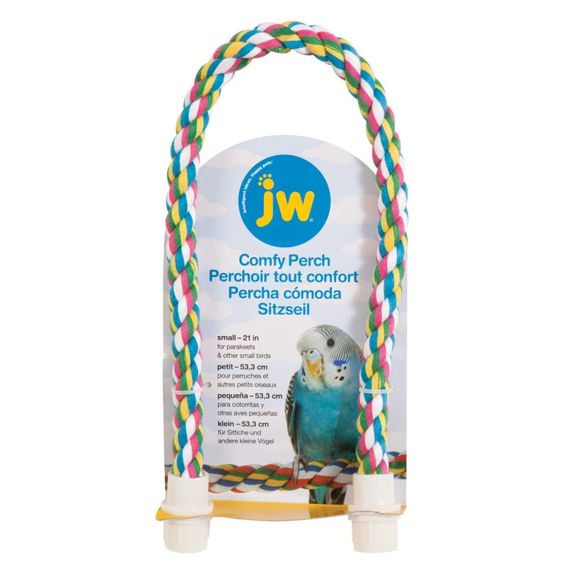 JW Pet Comfy Perch For Birds Flexible Multi-color Rope - PawsPlanet Australia