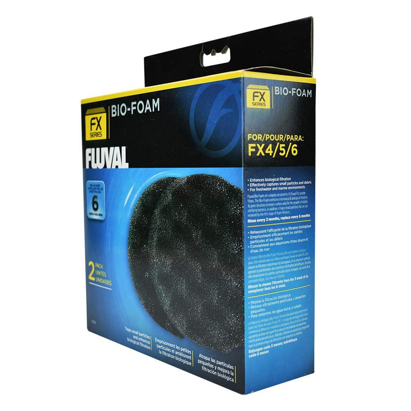 [Australia] - 2-Piece Bio-Foam Pad for Fluval FX5/FX6 Aquarium Filter 
