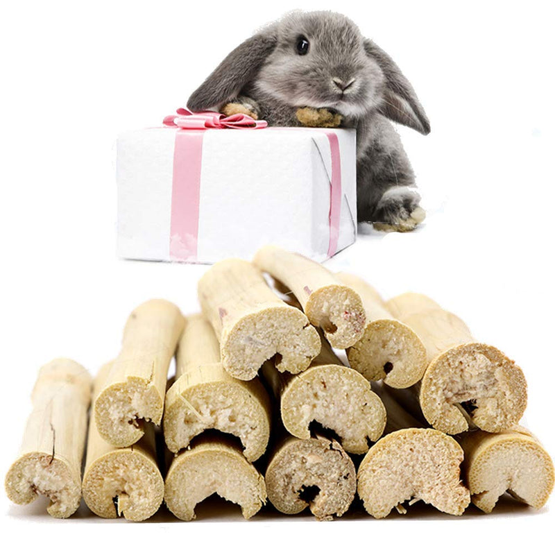 Rabbit Chew Toys, Rabbit Treats Made from Natural Sweet Bamboo, Keep Clean Teeth and Healthy Gums, Bunny chew Toys for Rabbits, Hamsters, Chinchillas, Guinea Pigs, Bunny, Squirrels ect… 5.29 Ounce (Pack of 1) - PawsPlanet Australia
