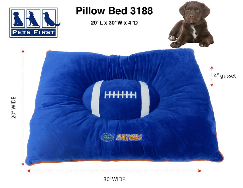 [Australia] - Pets First Collegiate Pet Accessories, Dog Bed, Florida Gators, 30 x 20 x 4 inches 