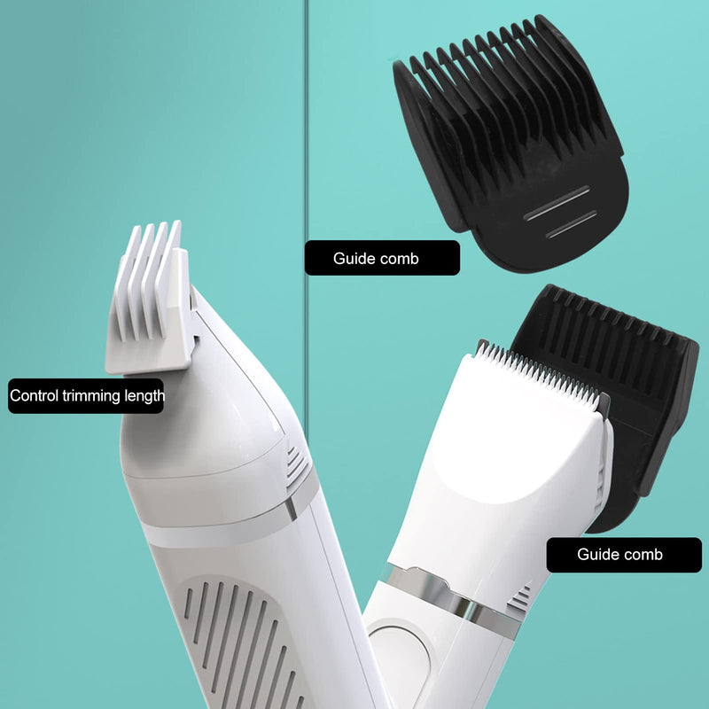 Pet Paw Trimmer, Pet Hair Grooming Trimmer, Dog Clipper Grooming Kit, 4 Blades, Low Noise Cordless Rechargeable Pet Paw Trimmer, White - PawsPlanet Australia