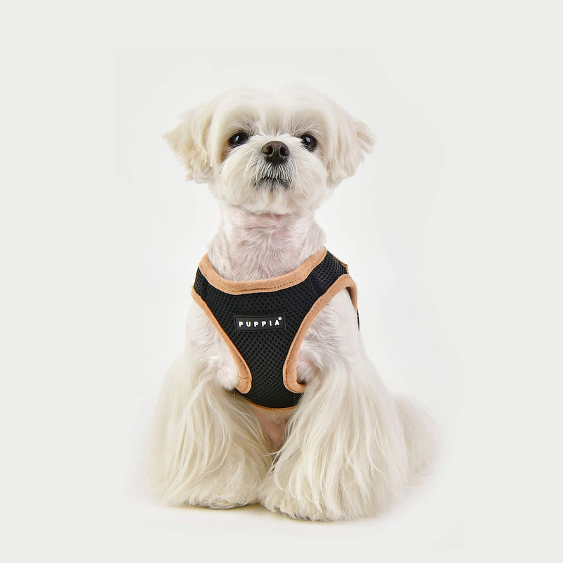 Puppia Soft Vest Harness B Ii Black Xl Dog Harness - 110 g - PawsPlanet Australia