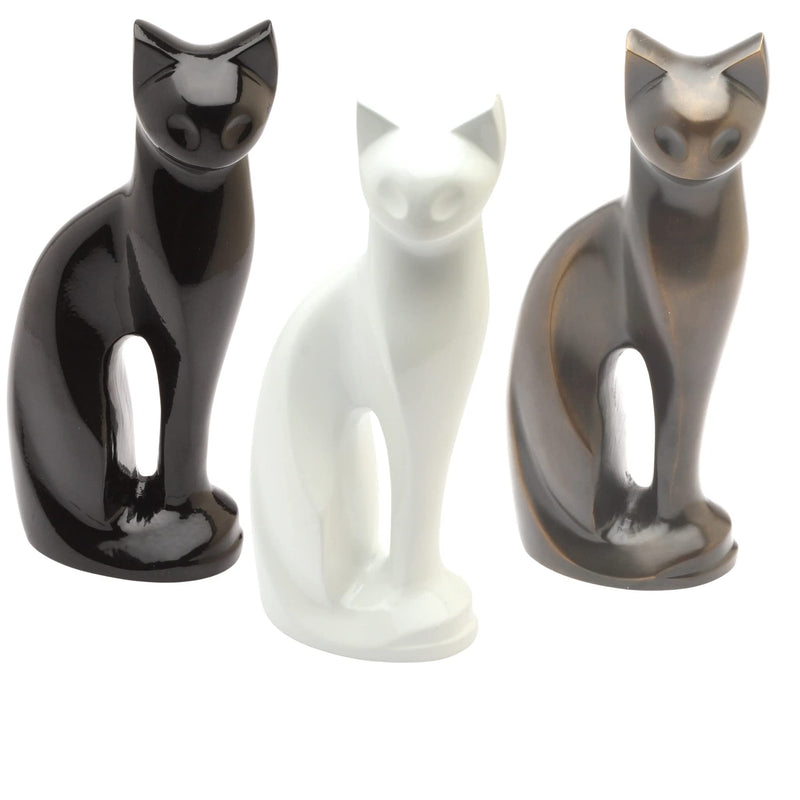 Urns UK Pet Cremation Memorial Urn Cat Antique Bronze 9.5" - PawsPlanet Australia