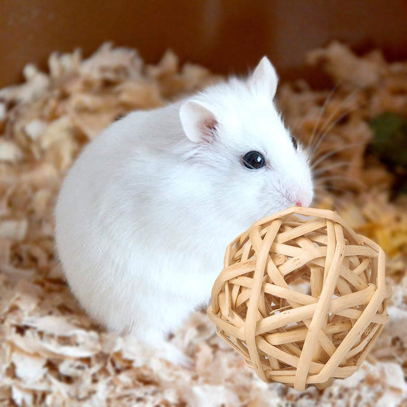 11 Pcs Guinea Pig Toys and Rabbit Toys Boredom Breakers, Grass Balls, Sea Grass Carrots and Corn, Dwarf Hamster Toys for Teething, Gerbil Toys, Rat Toys, Small Animals Toys Rattan Balls - PawsPlanet Australia