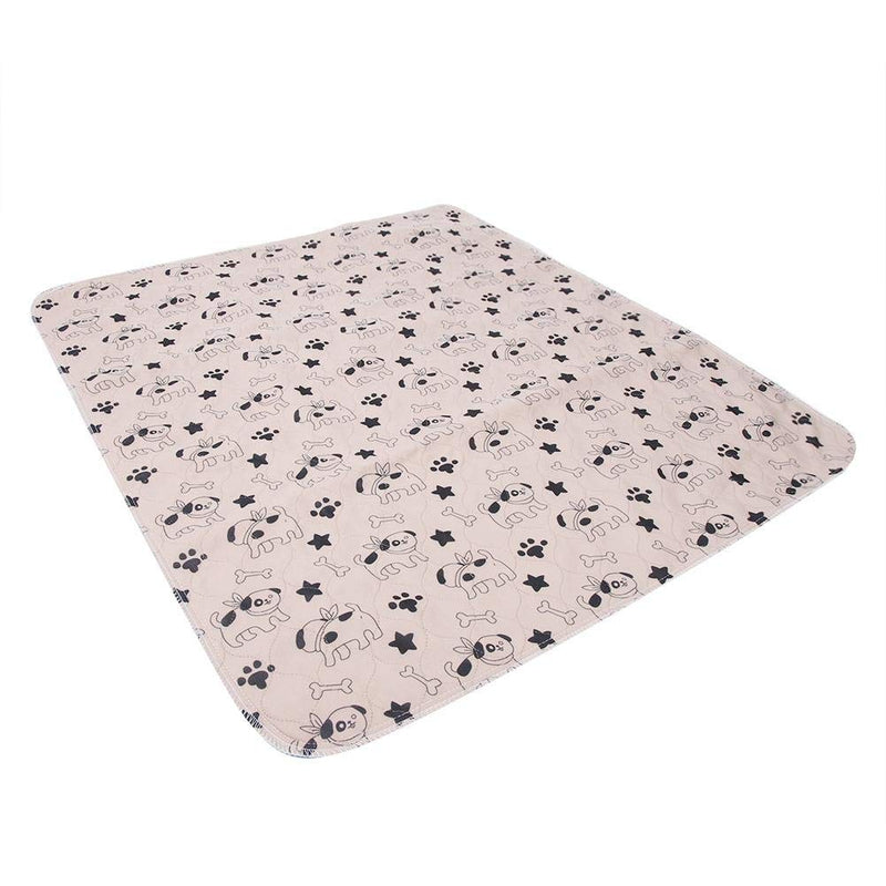 Oumefar 3 Sizes Waterproof Dog Pee Pad Cute Absorbent Whelping Pads Non-Slip Puppy Urine Mat for Dogs Training Travel Whelping(80 * 90cm) 80*90cm - PawsPlanet Australia