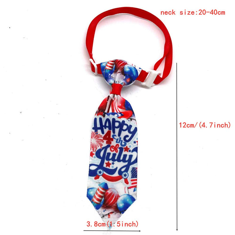 16 Pcs /Pack 4th of July US Independence Day Pet Accessories Pet Dog Bow Ties Dog Collars Neckties Puppy Cat Bowties Pet Supplies (uu) uu - PawsPlanet Australia