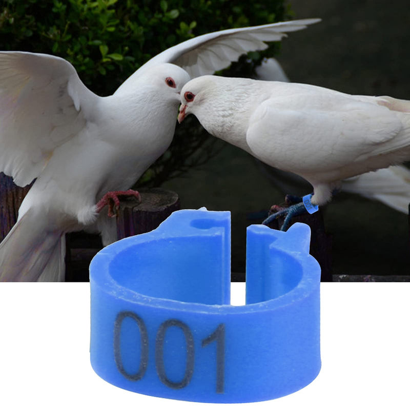 KUIDAMOS 100PCS/Bag 8MM 001-100 Numbered Plastic Letter Pigeon Bird Leg Bands Rings,Plastic,Various Collor(Navy) - PawsPlanet Australia