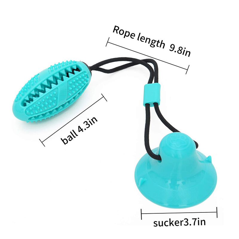 GOGO HUANG Dog Chew Toys Pet Puzzle Suction Cup Toys with Suction Cup Multifunctional Interactive Dog Toys (Blue) - PawsPlanet Australia