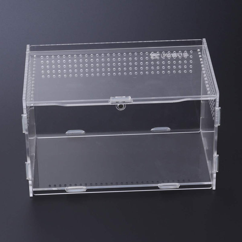 POPETPOP Reptile Breeding Box-Acrylic Terrarium Containers-Portable Reptile Terrarium Habitat for Mini Pet Houses - PawsPlanet Australia