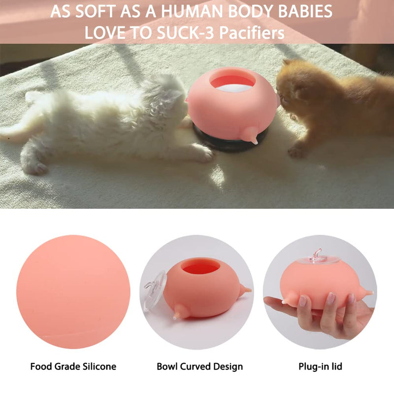 SOPEWOD 3 Pacifiers Puppy Kitten Silicone Feeder- Soft Puppy Milk Feeder Silicone Puppy Feeder for Feeding Small Pets Puppy Kitten- 200 mL… - PawsPlanet Australia