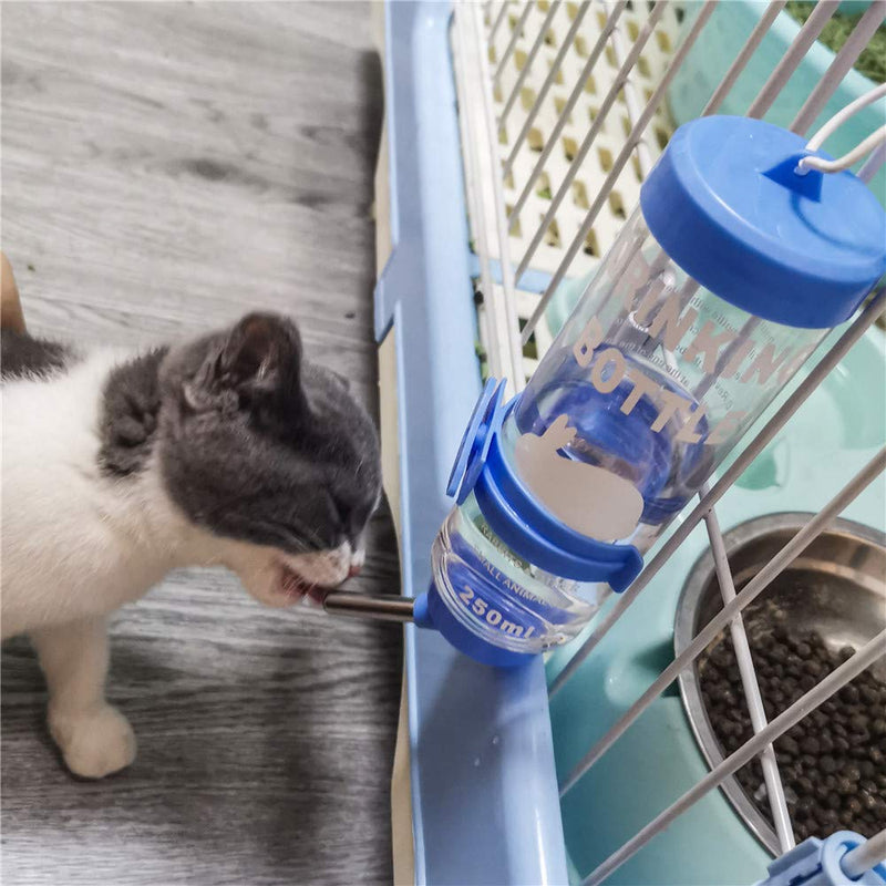 2PCS 8.45 oz No Drip Small Animal Water Bottle, BPA Free Best Water Bottle for Small Pet/Bunny/Ferret/Hamster/Guinea Pig/Rabbit - PawsPlanet Australia