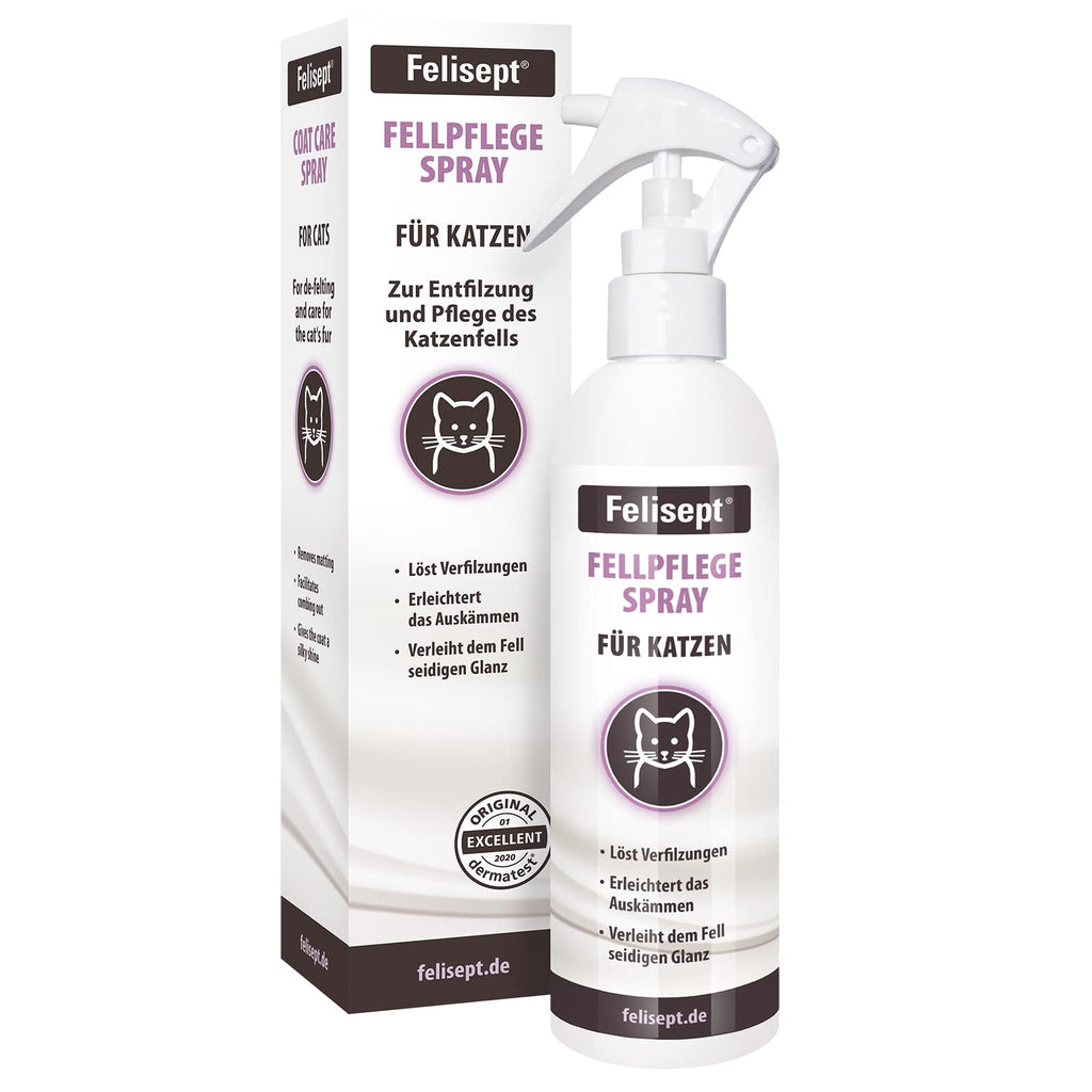 Felisept fur care spray for cats 250ml dematting spray cat mite spray cat remove matted fur special protection and care for the cat's fur against grass mites cat - PawsPlanet Australia