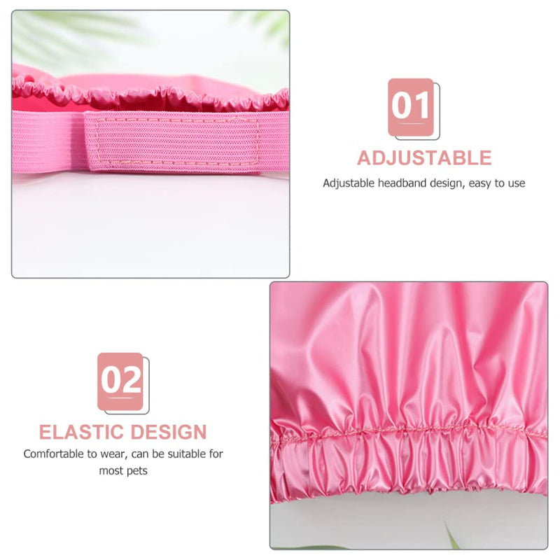 Mipcase Pet Shower Cap Waterproof Hat: Shower Dog Ear Covers Overhanging Pet Bath Ear Protection Shower Cats Ear Drops Guard for Kitten Puppy Small Pets Bath - PawsPlanet Australia