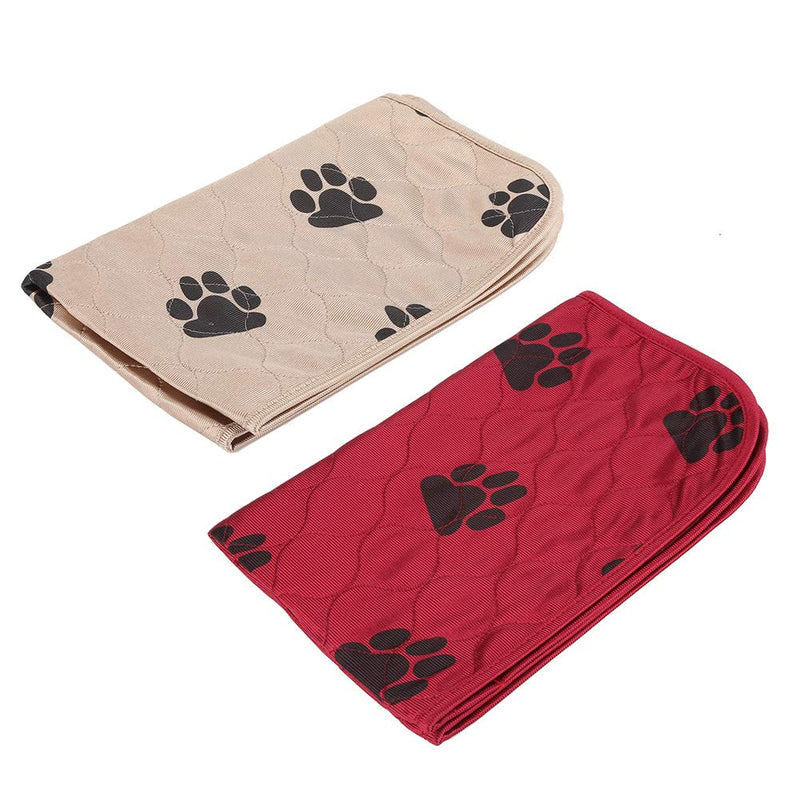 Pet Pee Pad - Washable Waterproof Puppy Dog Cat Urine Mat Super Absorbing Pet Training and Travel Pads (40*60cm-Brown) 40*60cm 棕色 - PawsPlanet Australia