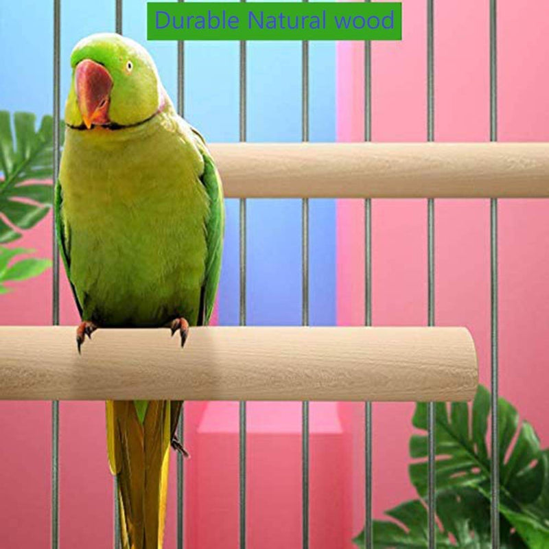 PINVNBY Bird Branches Perch Parrot Parakeets Platform Stand Wood Paw Grinding Stick Chew Toy for Finches Canaries Budgies 10 PCS - PawsPlanet Australia