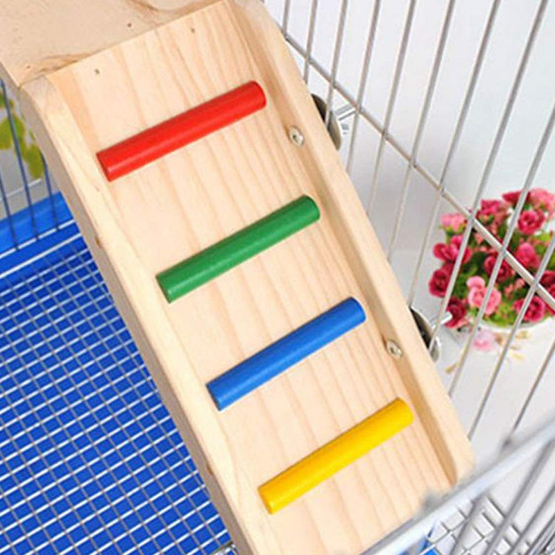 [Australia] - POPETPOP Wooden Cage Bridge Small Animal Climbing Ladder Hamster Platform for Gerbil Rat Chinchillas Guinea Pig Squirrel 