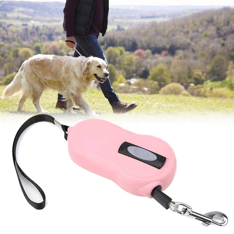 Retractable dog leash, high-performance dog leash, 360° tangle-free dog leash, one-hand brake, break, lock dog leash with non-slip handle, perfect for small dogs (pink). - PawsPlanet Australia