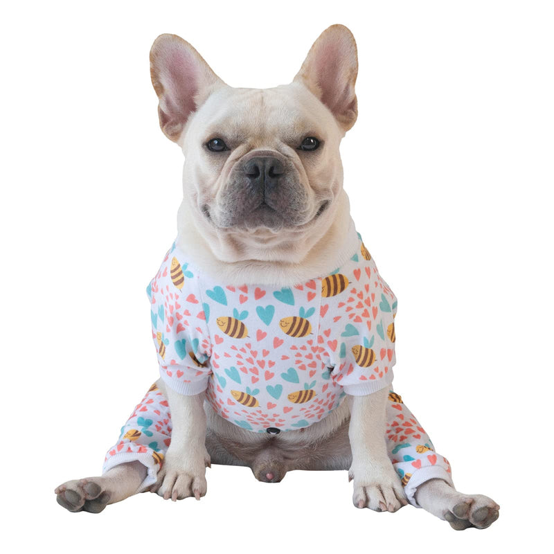 CuteBone Dog Pajamas Soft Cat Clothes Cute Puppy Apparel Doggie Outfit Pet Pjs Onesie X-Small Bee - PawsPlanet Australia