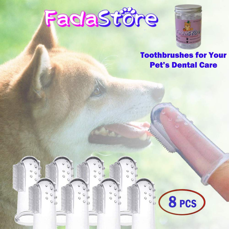 8 Units Pack Extra Soft Pet Finger Toothbrush for Dogs & Cats【$9.99→$7.49】, Professional Dog Toothbrush & Cat Toothbrush, Dental Hygiene for Pets - PawsPlanet Australia