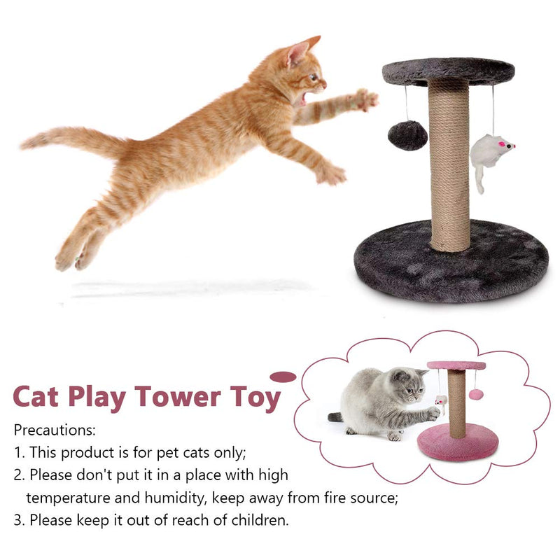 LKEREJOL Cat Tree Tower, Cat Climbing Frame Furniture Scratching Post for Kitty Climber House Cat Play Tower Activity Centre for Playing Relax and Sleep beige - PawsPlanet Australia