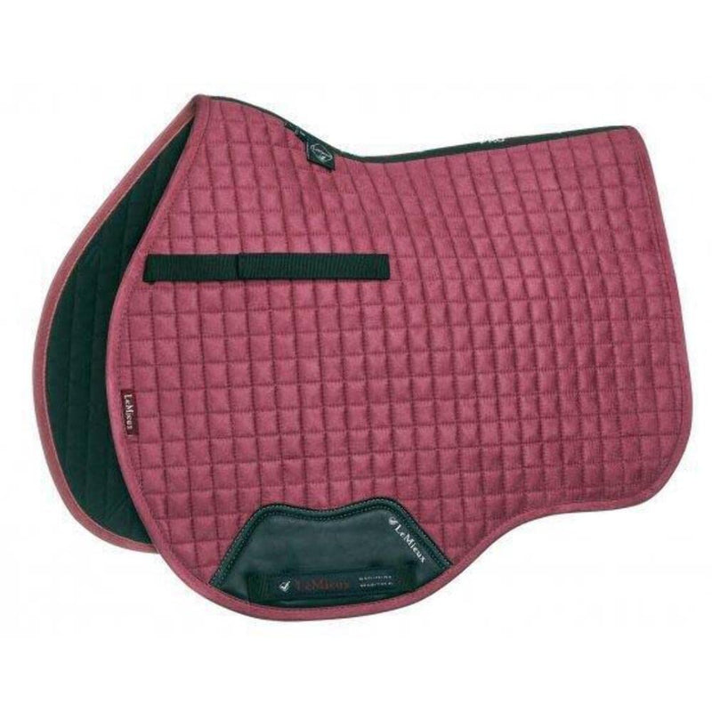 LeMieux Gp Suede Square Chilli Saddle Pad S/M Mulberry - PawsPlanet Australia