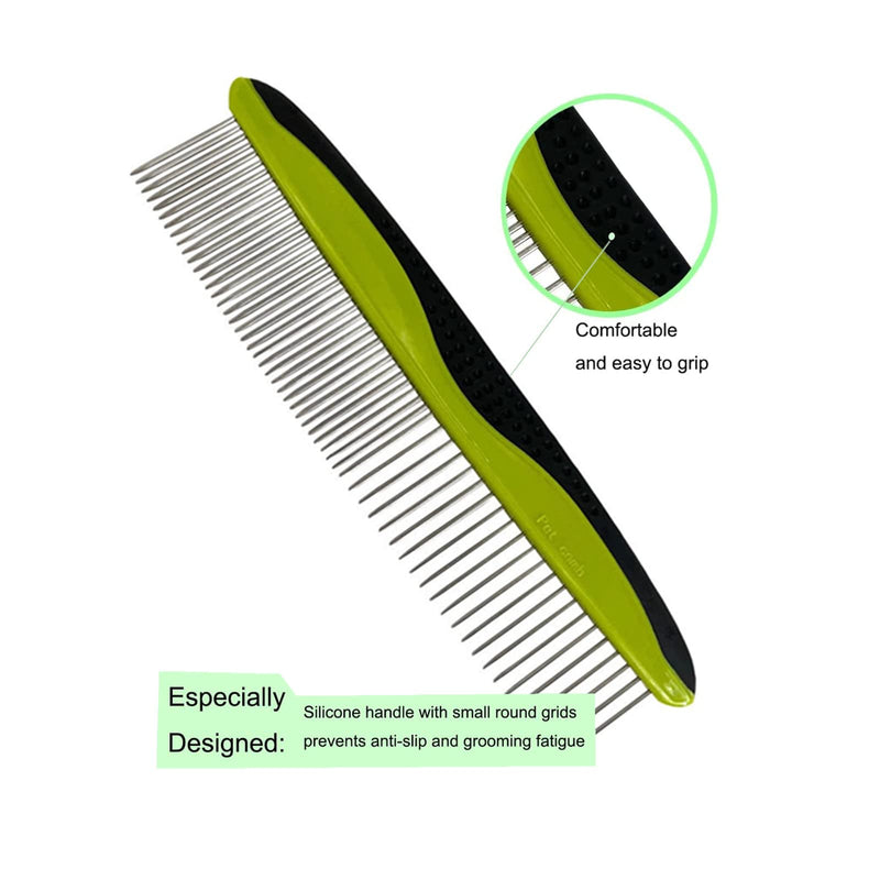 Comb I Dogs YOKA dog care demating comb, demating tool comb for dogs to remove loose hair, dog comb undercoat brush for daily grooming - PawsPlanet Australia