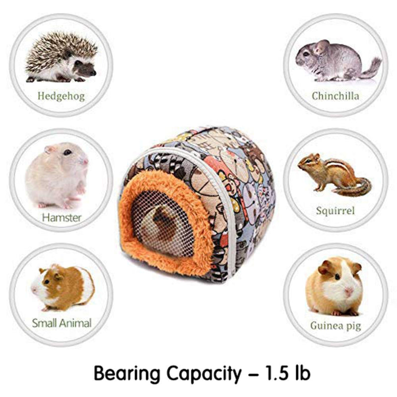 Portable Small Animals Hedgehog Hamster Carrier Bag with Detachable Strap Zipper Breathable Outdoor Travel Small Guinea Pig Rat Chinchillas Hamster Hedgehog Carrier Pounch Bag for Small Animal Carrier Animal Cartoon - PawsPlanet Australia